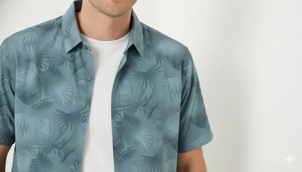 Imported_Unique_Green_Mercerized_Cotton-Poly_Blend_Wrinkle_free_Shirt_For_Men