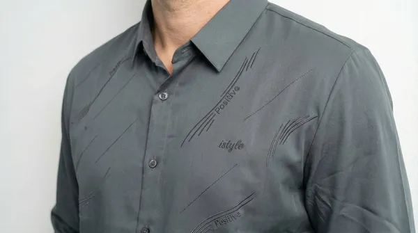 Imported_Grey_Mercerized_Cotton-Poly_Blend_Smart_Fit_Wrinkle_Free_Shirt_For_Men