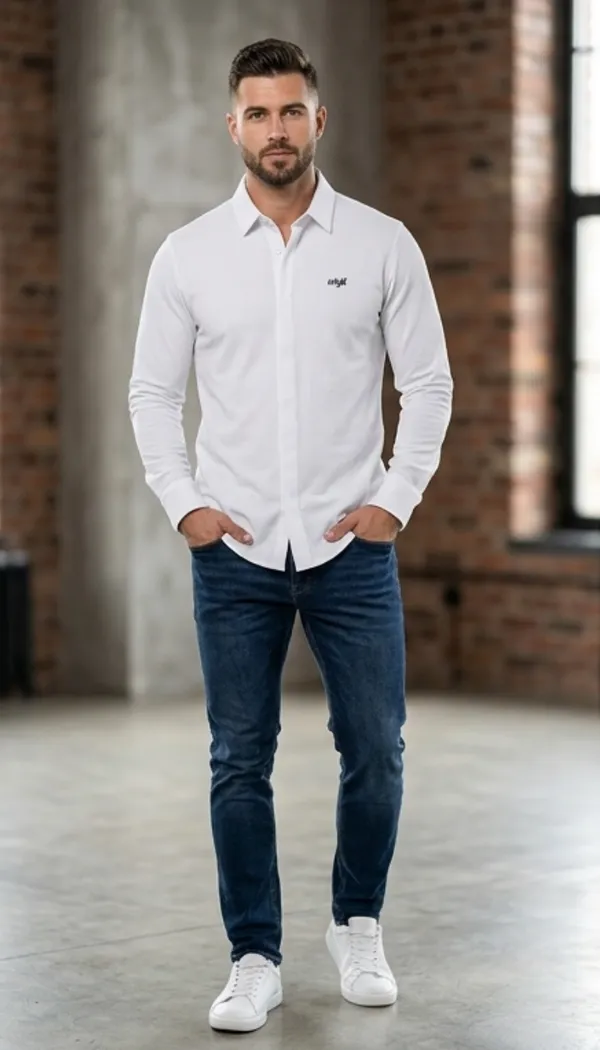 Imported_White_Mercerized_Cotton-Poly_Blend_Wrinkle_Free_Shirt_For_Men