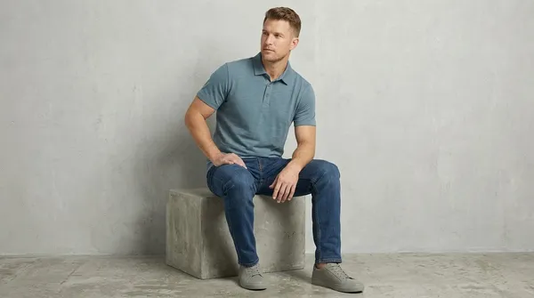 Imported_Unique_Green_Wrinkle_Free_Soft-Cool-Touch_Polo_T-Shirt_For_Men