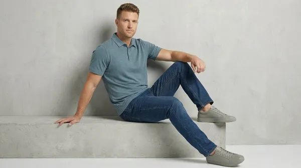 Imported_Unique_Green_Wrinkle_Free_Soft-Cool-Touch_Polo_T-Shirt_For_Men