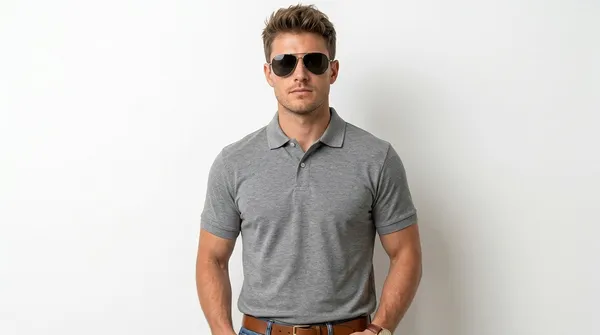 Imported_Gray_Wrinkle_Free_Soft-Cool-Touch_Polo_T-Shirt_For_Men