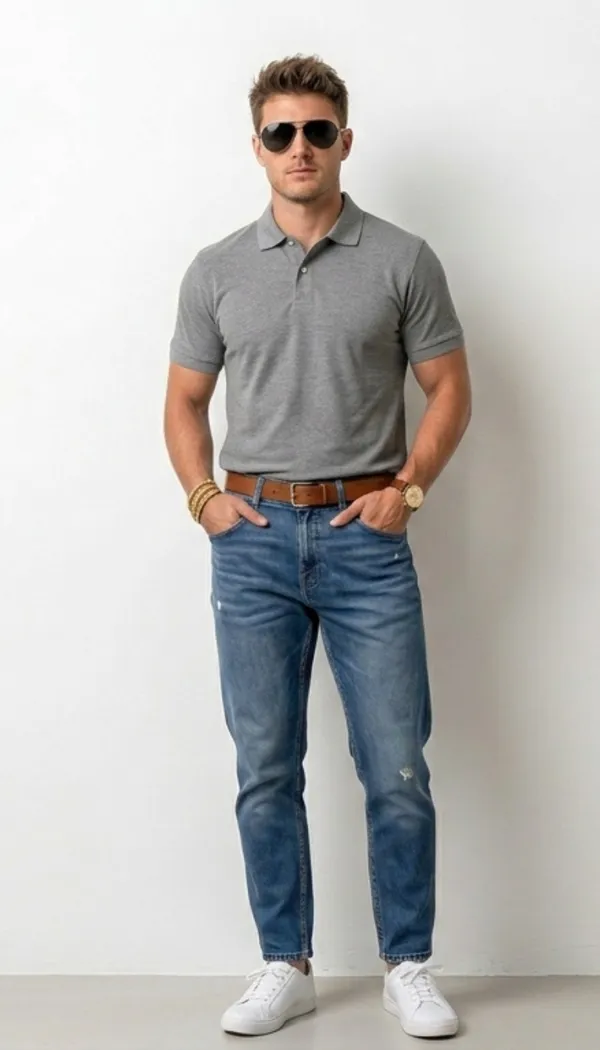 Imported_Gray_Wrinkle_Free_Soft-Cool-Touch_Polo_T-Shirt_For_Men