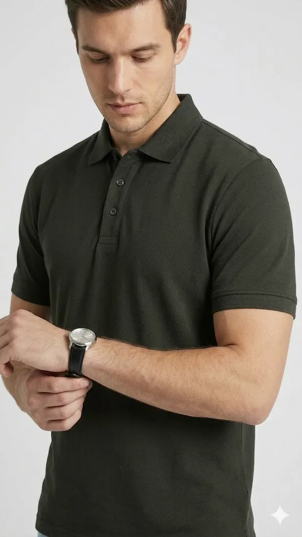 Imported_Black_Wrinkle_Free_Soft-Cool-Touch_Polo_T-Shirt_For_Men