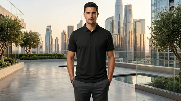 Imported_Black_Wrinkle_Free_Soft-Cool-Touch_Polo_T-Shirt_For_Men