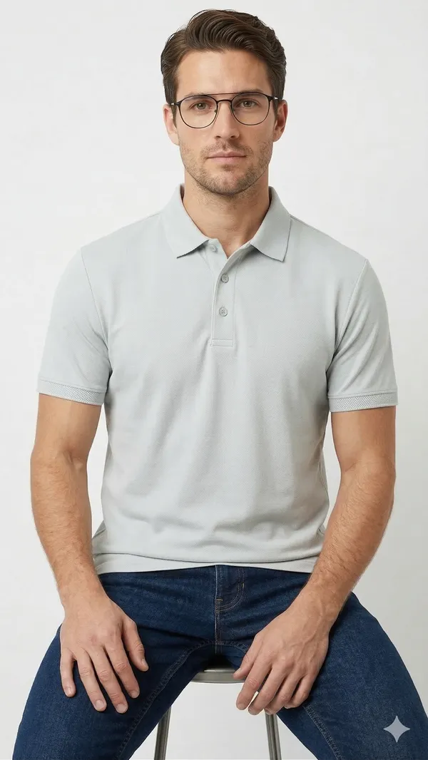 Imported_Mint_White_Wrinkle_Free_Soft-Cool-Touch_Polo_T-Shirt_For_Men