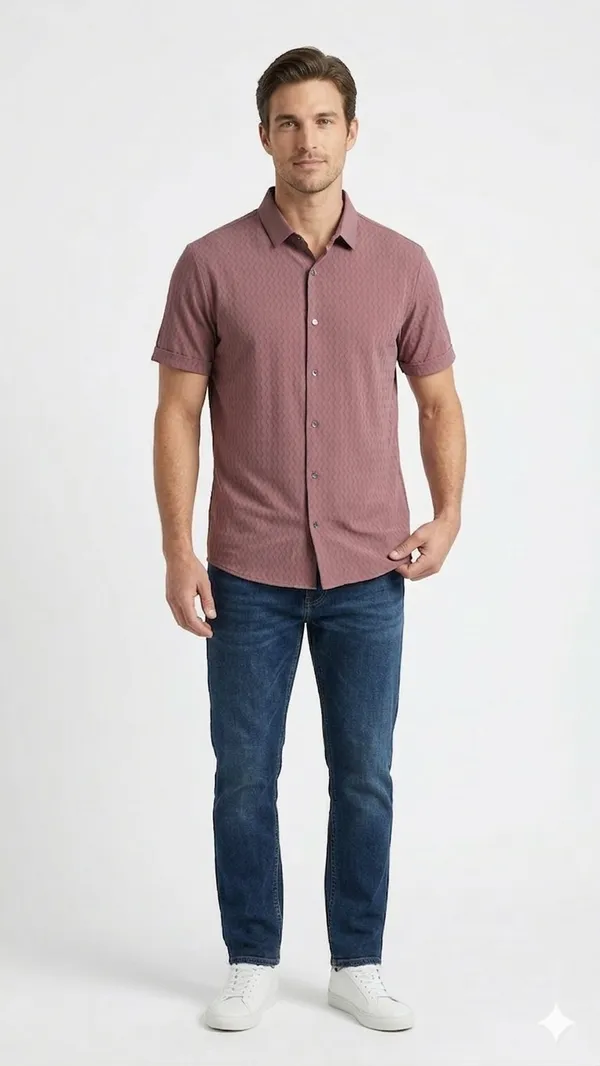 Imported_Light_Carrot_Pink_Wrinkle_Free_Soft-Cool-Touch_Shirt_For_Men