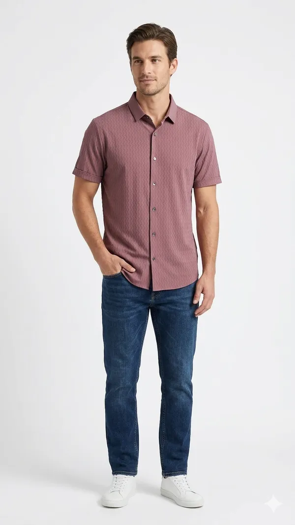 Imported_Light_Carrot_Pink_Wrinkle_Free_Soft-Cool-Touch_Shirt_For_Men