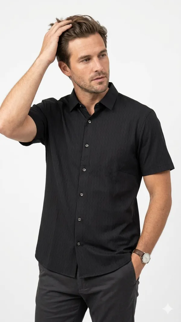 Imported_Black_Wrinkle_Free_Soft-Cool-Touch_Polo_T-Shirt_For_Men