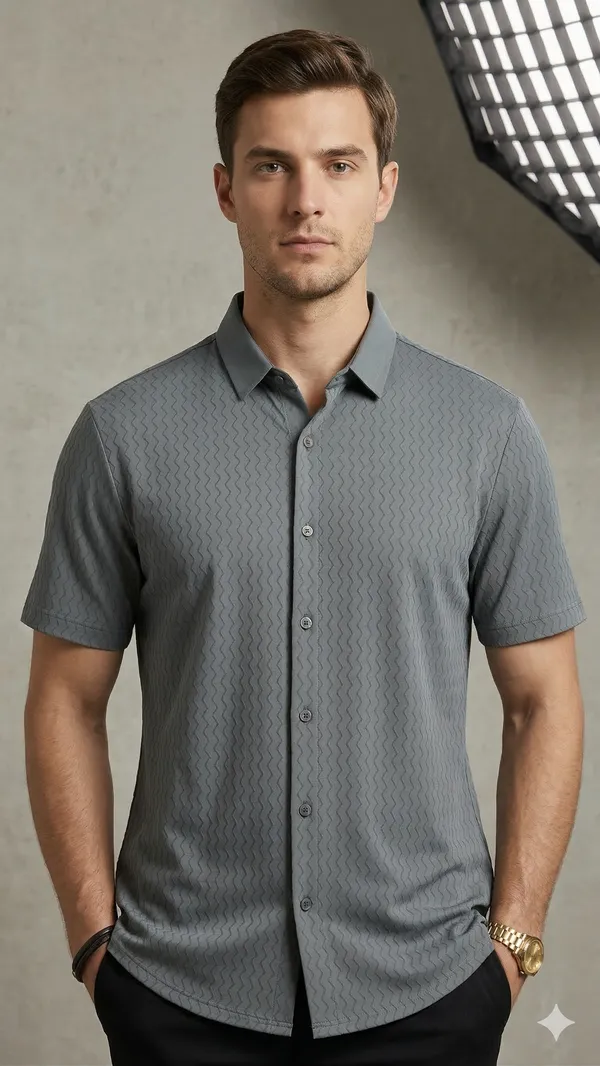 Imported_Gray_Wrinkle_Free_Soft-Cool-Touch_Shirt_For_Men