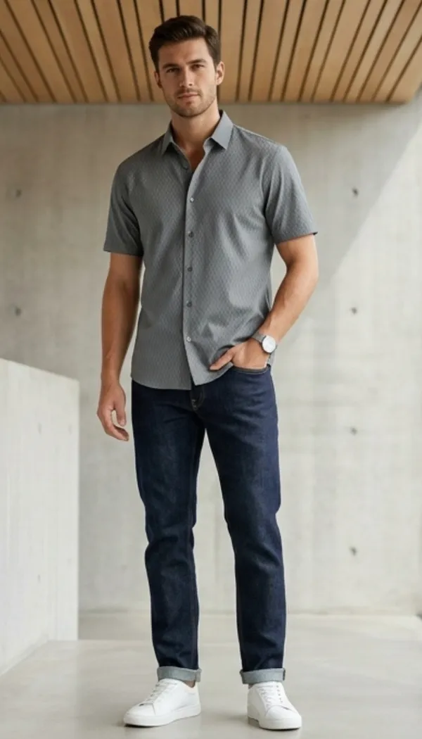 Imported_Gray_Wrinkle_Free_Soft-Cool-Touch_Shirt_For_Men