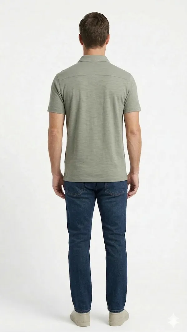 Imported_Olive_Wrinkle_Free_Soft-Cool-Touch_Polo_T-Shirt_For_Men