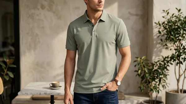 Imported_Olive_Wrinkle_Free_Soft-Cool-Touch_Polo_T-Shirt_For_Men