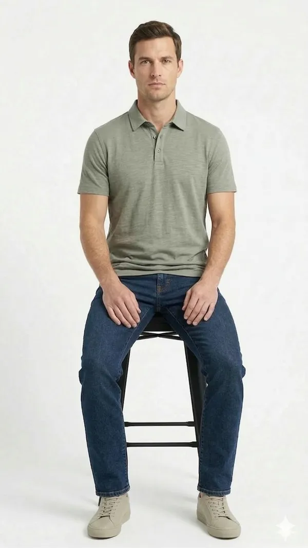 Imported_Olive_Wrinkle_Free_Soft-Cool-Touch_Polo_T-Shirt_For_Men
