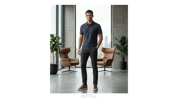 Imported__Blue_Wrinkle_Free_Soft-Cool-Touch_Polo_T-Shirt_For_Men