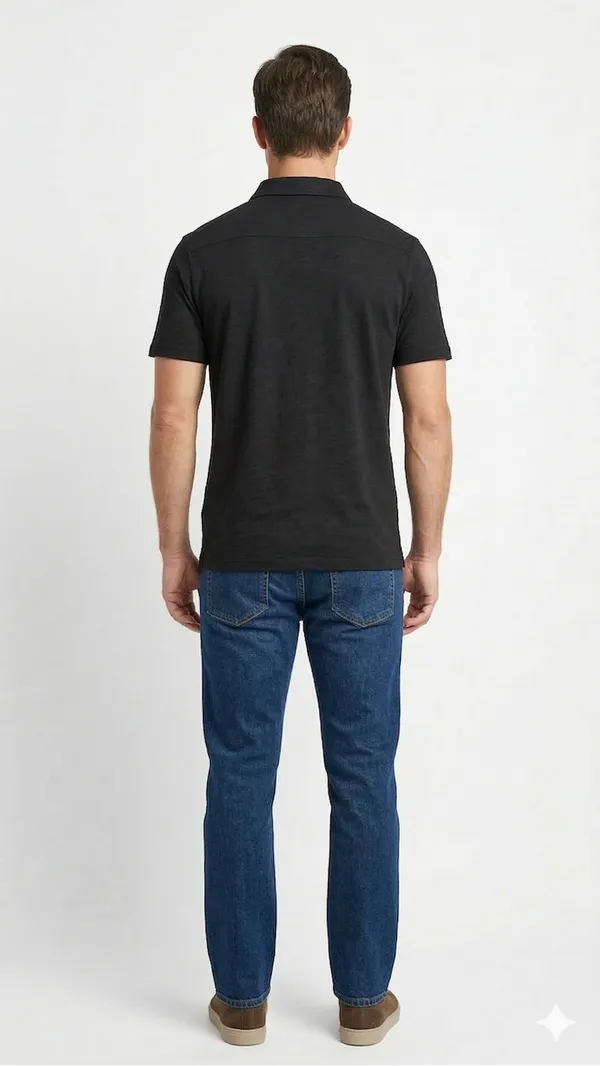 Imported__Blue_Wrinkle_Free_Soft-Cool-Touch_Polo_T-Shirt_For_Men