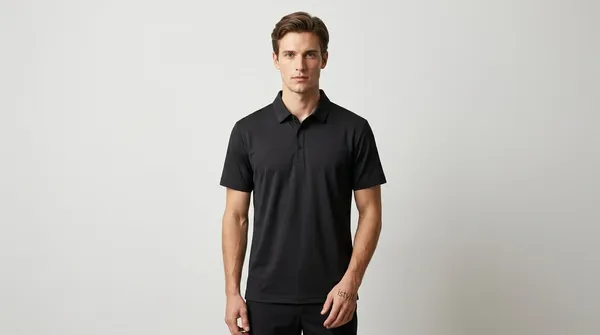 Imported_Black_Wrinkle_Free_Soft-Cool-Touch_Polo_T-Shirt_For_Men