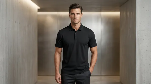 Imported_Black_Wrinkle_Free_Soft-Cool-Touch_Polo_T-Shirt_For_Men