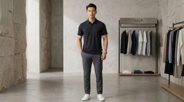 Imported_Black_Wrinkle_Free_Soft-Cool-Touch_Polo_T-Shirt_For_Men