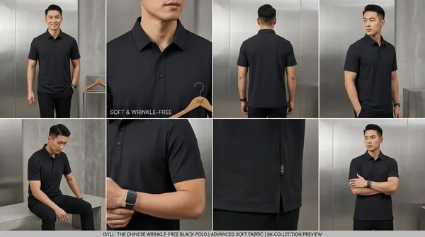 Imported_Black_Wrinkle_Free_Soft-Cool-Touch_Polo_T-Shirt_For_Men