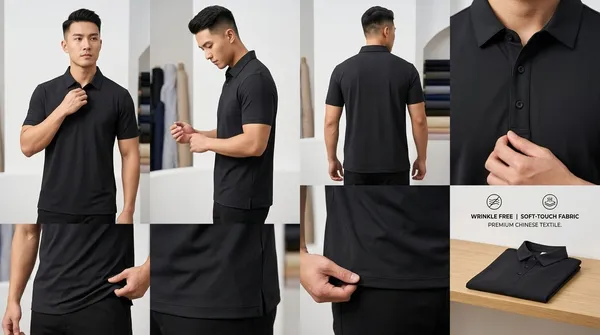 Imported_Black_Wrinkle_Free_Soft-Cool-Touch_Polo_T-Shirt_For_Men
