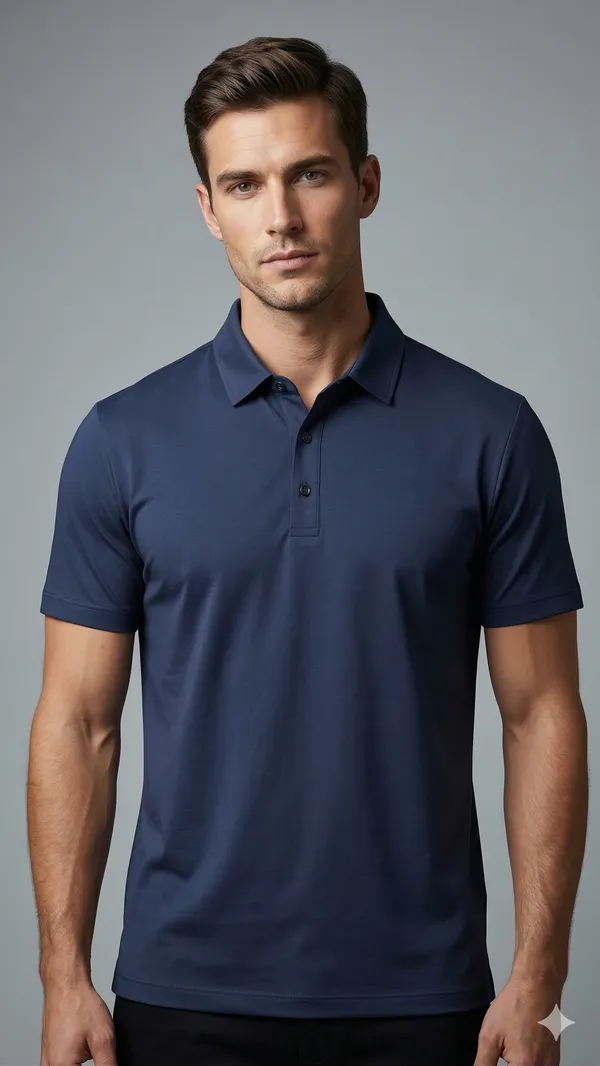 Imported_Blue_Wrinkle_Free_Soft-Cool-Touch_Polo_T-Shirt_For_Men