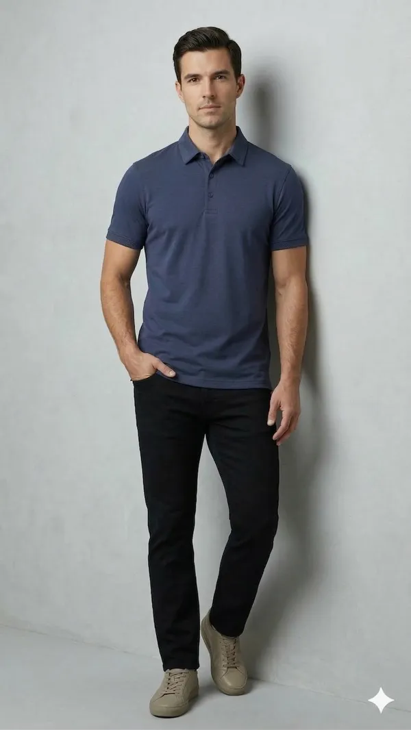 Imported_Blue_Wrinkle_Free_Soft-Cool-Touch_Polo_T-Shirt_For_Men