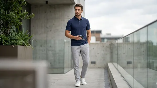 Imported_Blue_Wrinkle_Free_Soft-Cool-Touch_Polo_T-Shirt_For_Men