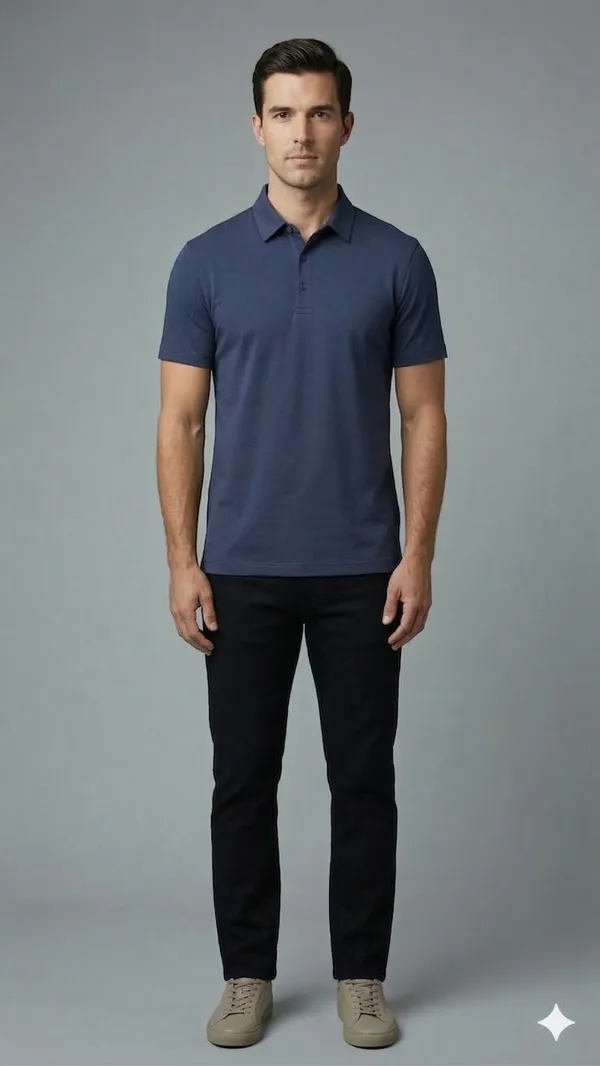 Imported_Blue_Wrinkle_Free_Soft-Cool-Touch_Polo_T-Shirt_For_Men