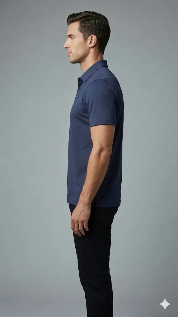 Imported_Blue_Wrinkle_Free_Soft-Cool-Touch_Polo_T-Shirt_For_Men