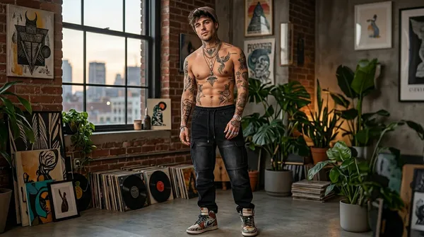 imported_baggy_Black_Cotton_Cargo_Jeans_For_Men