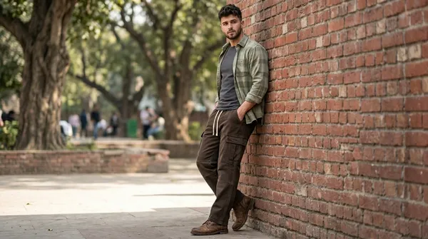 imported_baggy_fit_Cotton_Cargo_Jeans_For_Men