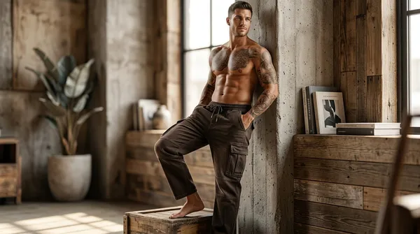 imported_baggy_fit_Cotton_Cargo_Jeans_For_Men
