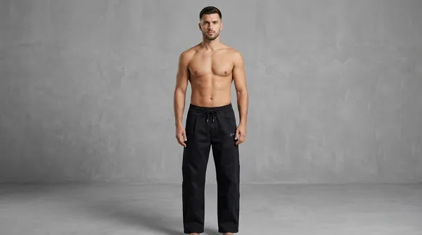 Imported_Black_Cotton_baggy_fit_Denim_Cargo_For_Men