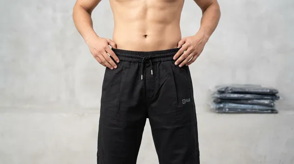 Imported_Black_Cotton_baggy_fit_Denim_Cargo_For_Men