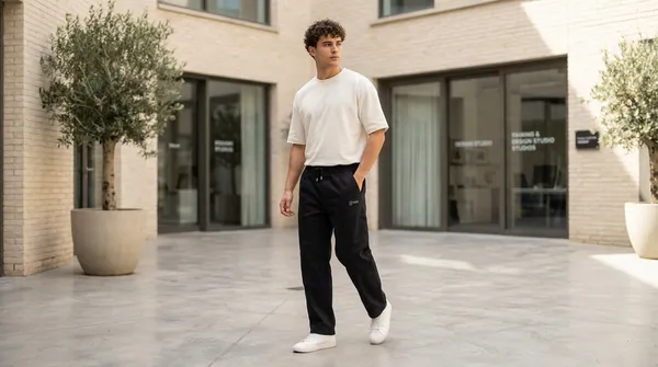 Imported_Black_Cotton_baggy_fit_Denim_Cargo_For_Men