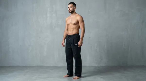 Imported_Black_Cotton_baggy_fit_Denim_Cargo_For_Men