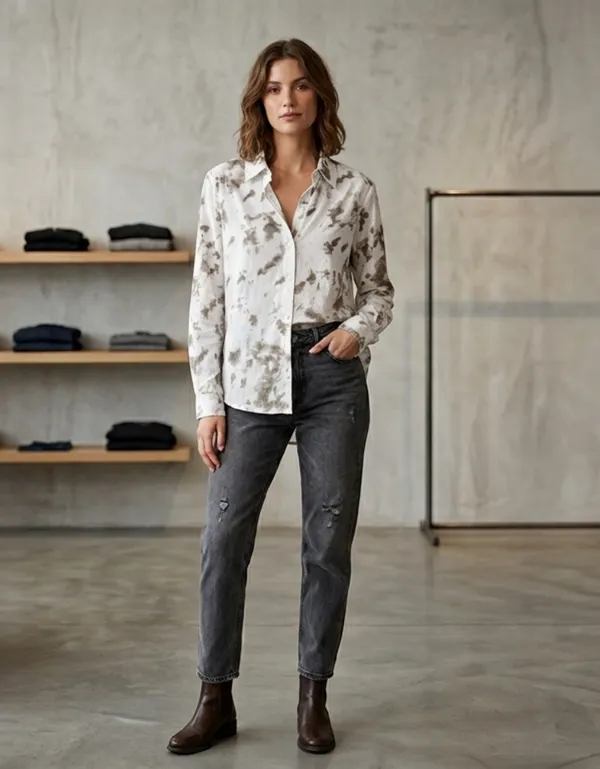 imported_White_Designer_Lyocell_Tencel_comfort_Fit_Shirt_For_Women