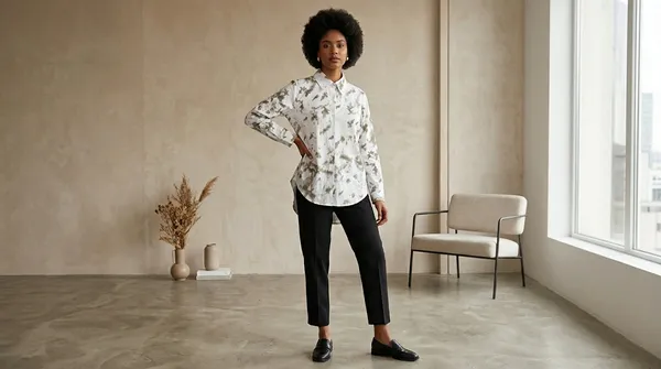 imported_White_Designer_Lyocell_Tencel_comfort_Fit_Shirt_For_Women