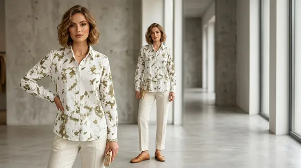 imported_White_Designer_Lyocell_Tencel_comfort_Fit_Shirt_For_Women
