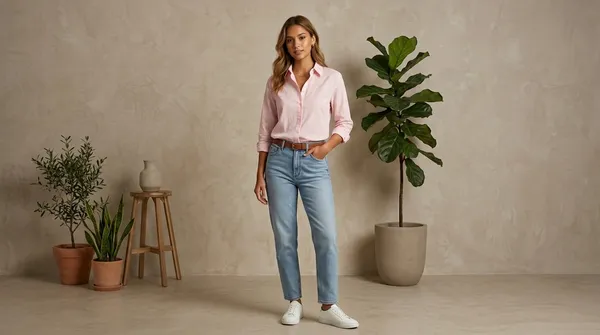 Imported_Pink_Lyocell_Tencel_Silk-Touch_Wrinkle_Free_Shirt_For_Women