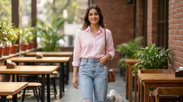 Imported_Pink_Lyocell_Tencel_Silk-Touch_Wrinkle_Free_Shirt_For_Women