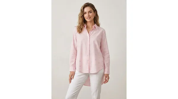 Imported_Pink_Lyocell_Tencel_Silk-Touch_Wrinkle_Free_Shirt_For_Women