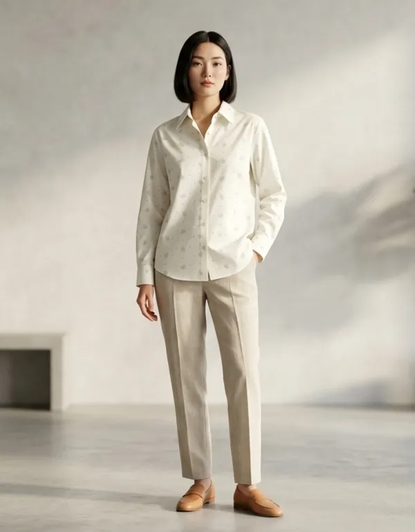 Imported_Off-White_Lyocell_Relaxed_Fit_Shirt_For_Women