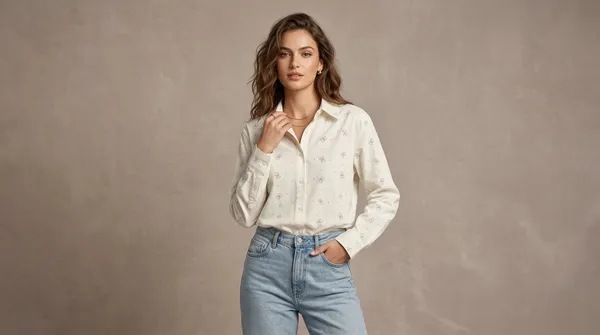 Imported_Off-White_Lyocell_Relaxed_Fit_Shirt_For_Women