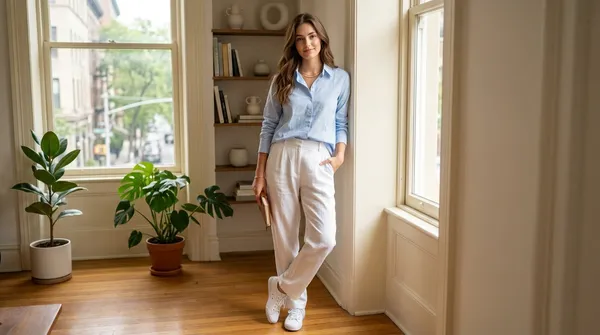 Imported_Light_Blue_Lyocell_Silk-Touch_Wrinkle_Free_Shirt_For_Women