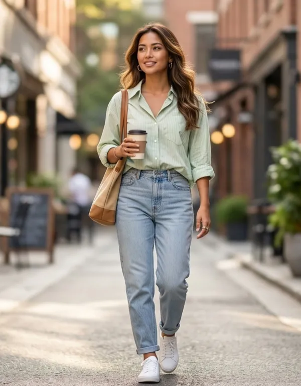 imported_light_Green_Lyocell_Silk-Touch_Shirt_For_Women