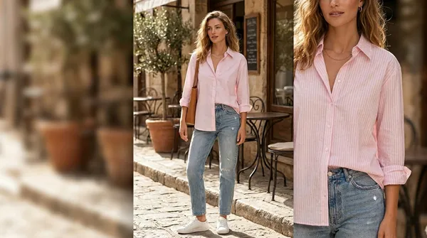 Imported_Pink_Lyocell_Tencel_Silk-Touch_Wrinkle_Free_Shirt_For_Women