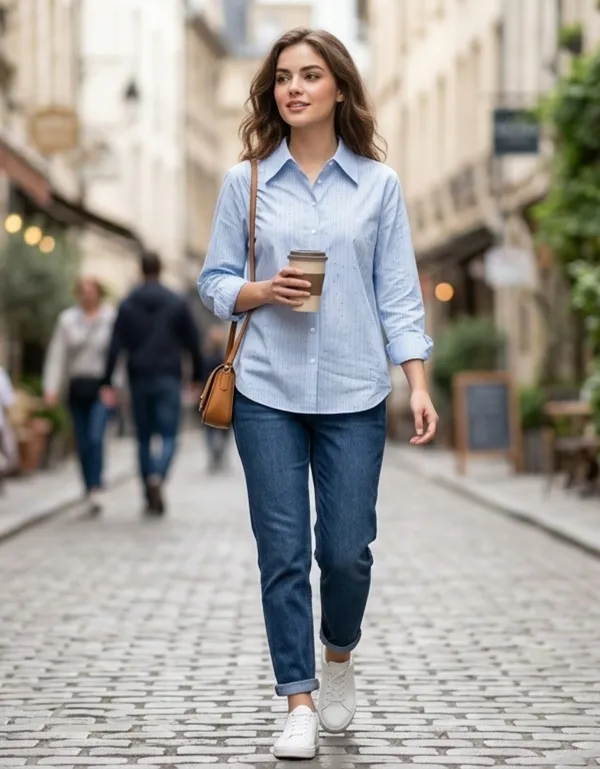 Imported_Sky_Blue_Lyocell_Silk-Touch_Wrinkle_Free_Shirt_For_Women