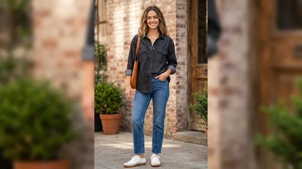Imported_Black_Lyocell_Relaxed_Fit_Shirt_For_Women